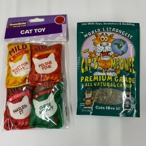 Hot sauce packet Cat toys with premium grade catnip
